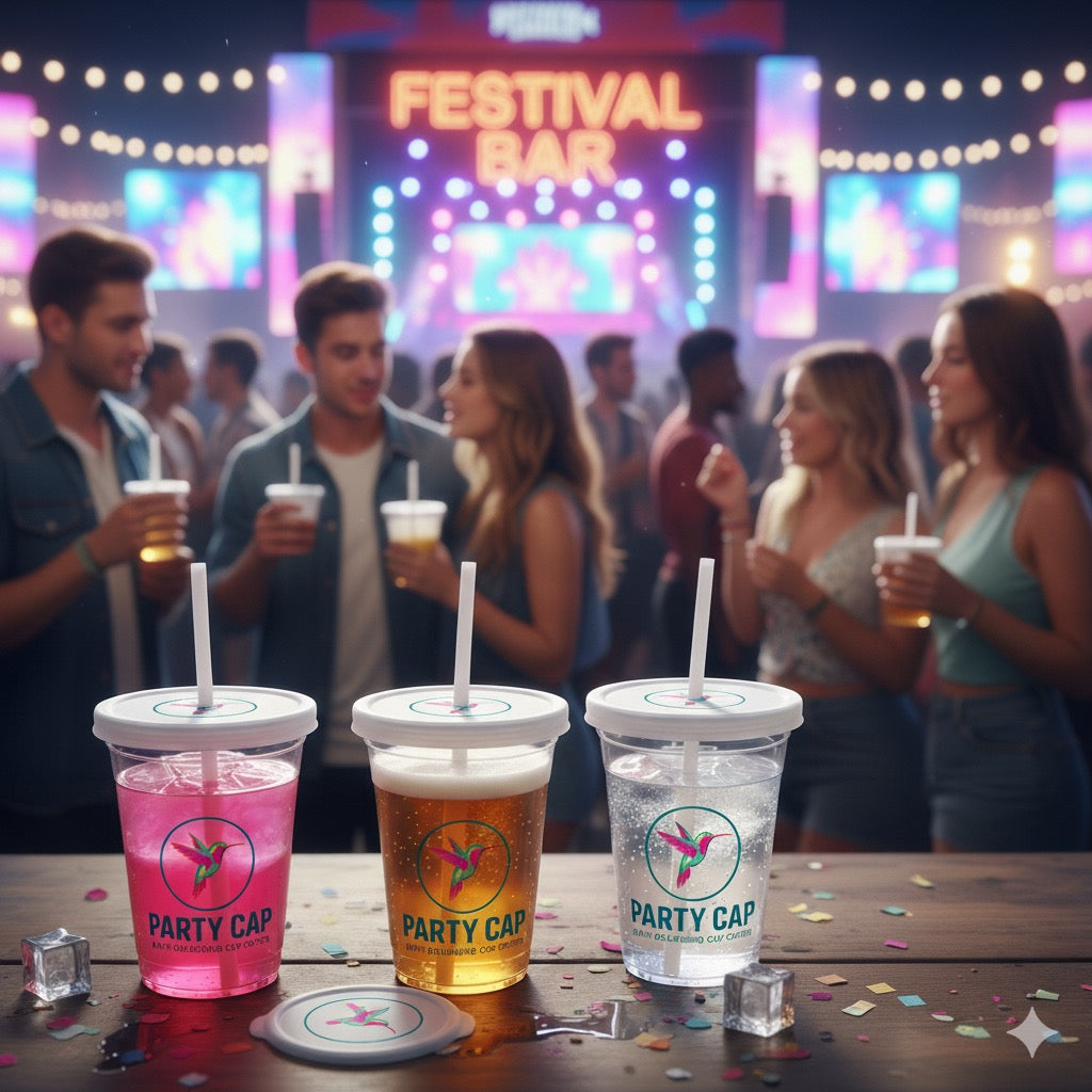 Party Cap Festival Sticker ganz nach deinem Geschmack – Ø 8 cm