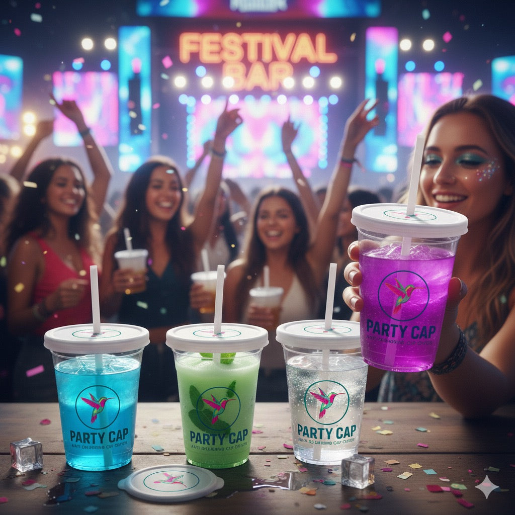 Party Cap Festival Sticker ganz nach deinem Geschmack – Ø 8 cm